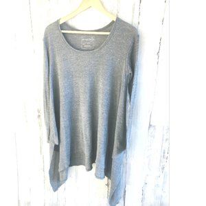 NWOT Free People Drippy Wonder Woman Thermal Top Gray Boho